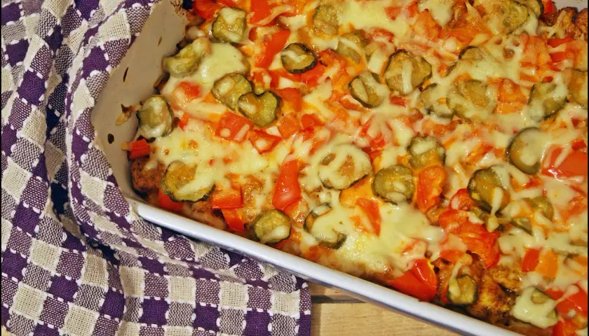 Pyszna zapiekanka gyros z ryżem - łatwy przepis na obiad dla każdego